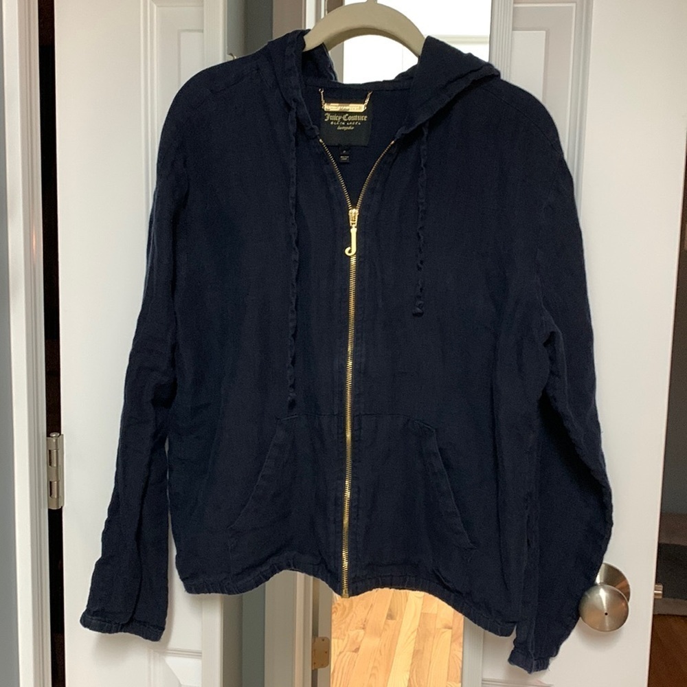 Linen‎ Juicy Couture Black Label Navy Hoodie